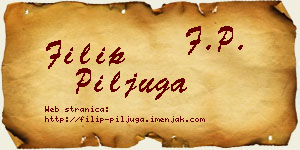 Filip Piljuga vizit kartica